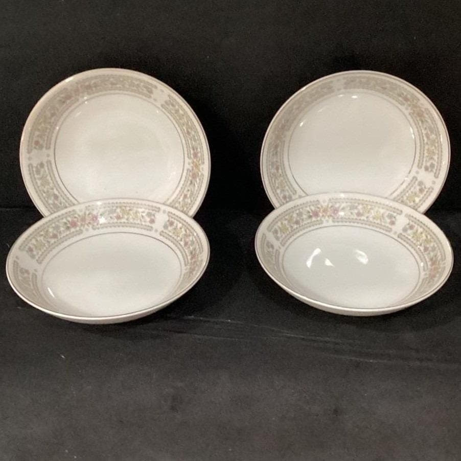 Crescent China "Chelsea" Berry Bowls, Set of 4, Vintage Porcelain Dinnerware - Thumbnail 9