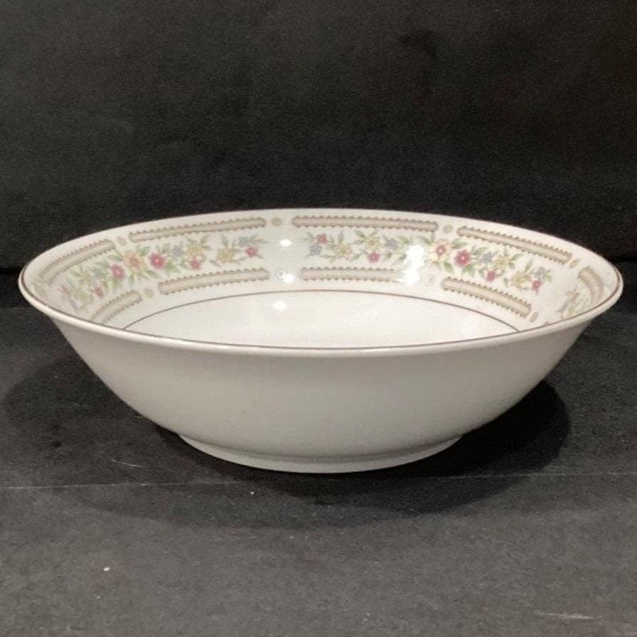 Crescent China "Chelsea" Rimmed Salad Bowl, Vintage Japan Porcelain Serveware - Thumbnail 9