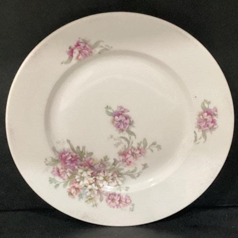 Brighton China "Sweetheart Rosebud" Dinner Plate, Vintage Pink Rose Porcelain - Thumbnail 6