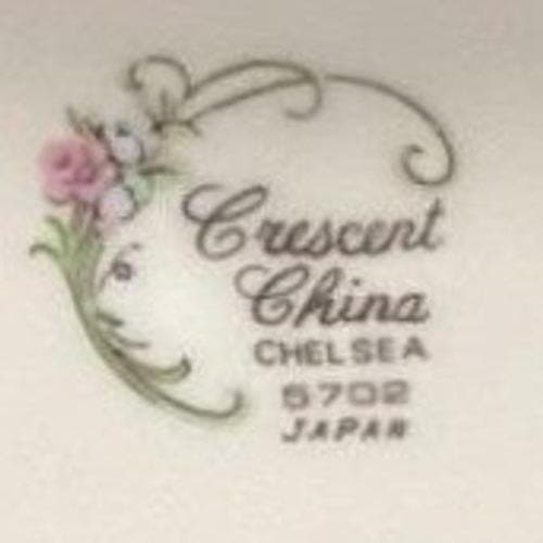 Crescent China "Chelsea" Salad Bowls, Set of 2, Vintage Porcelain Dinnerware - Thumbnail 4