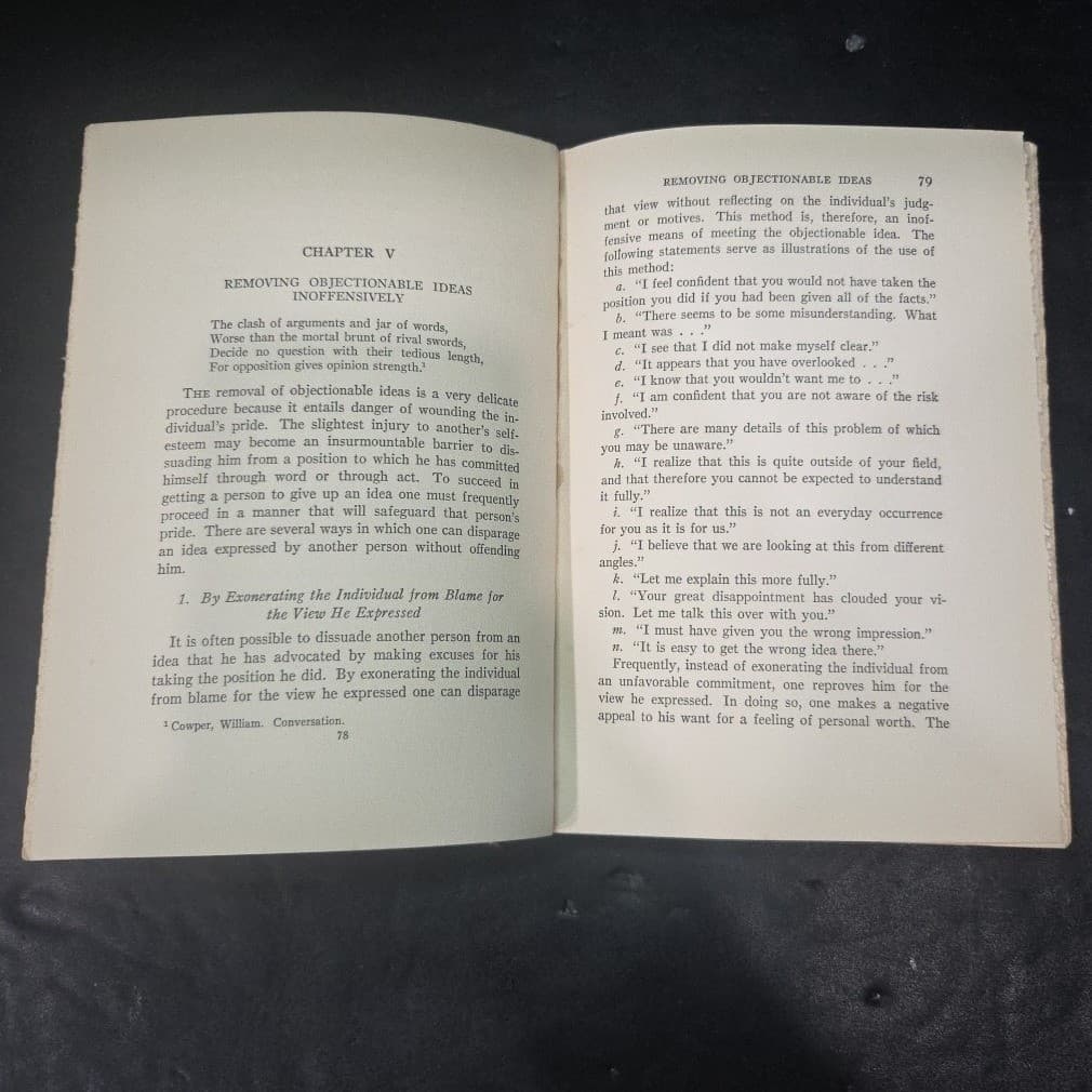 The Psychology of Dealing with People Wendell White 1936 Hardcover Macmillan - Thumbnail 6