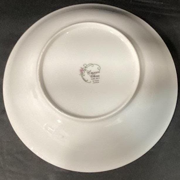 Crescent China "Chelsea" Rimmed Salad Bowl, Vintage Japan Porcelain Serveware - Thumbnail 5
