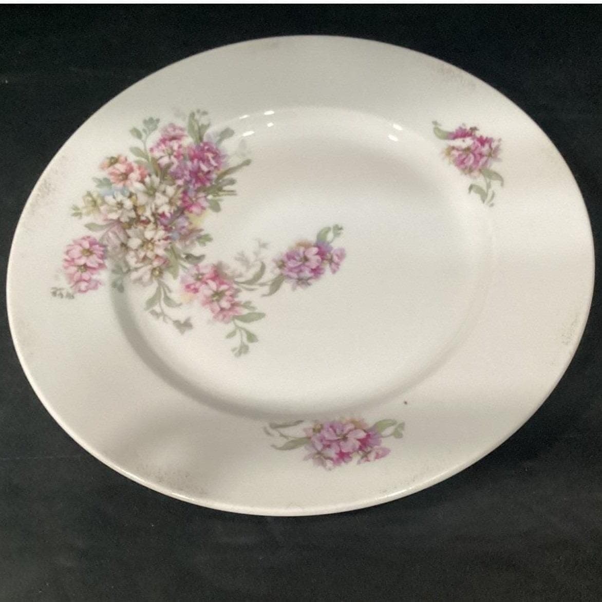 Brighton China "Sweetheart Rosebud" Dinner Plate, Vintage Pink Rose Porcelain - Thumbnail 5