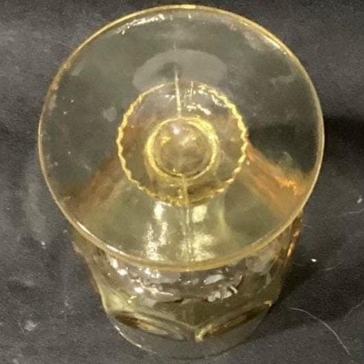 Indiana Glass Kings Crown Thumbprint Wine Goblets, Set of 4, Vintage Stemware - Thumbnail 4