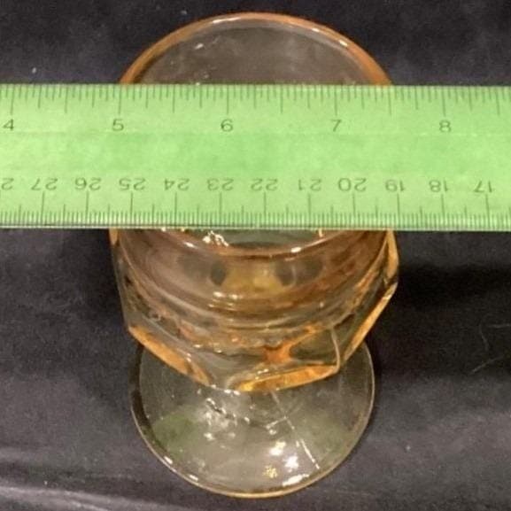 Indiana Glass Kings Crown Thumbprint Wine Goblets, Set of 4, Vintage Stemware - Thumbnail 3