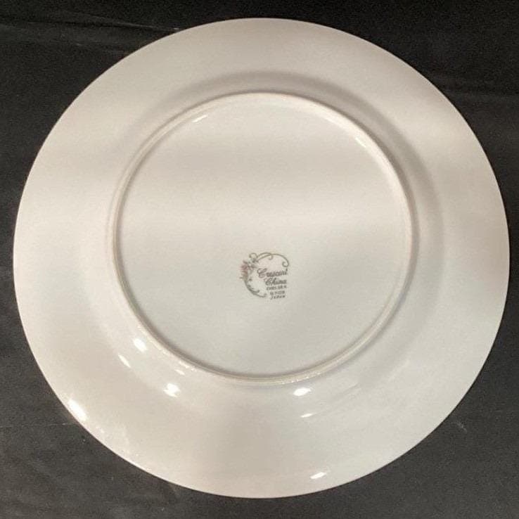 Crescent China "Chelsea" Dinner Plates, Set of 4, Vintage Porcelain Dinnerware - Thumbnail 4