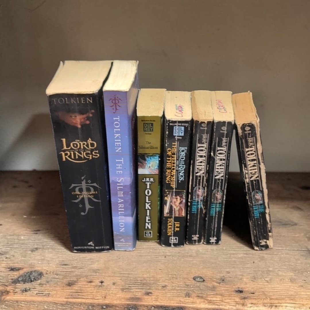 JRR Tolkien Book Seven Bundle: Lord of the Rings, The Hobbit, Silmarillion, Etc.