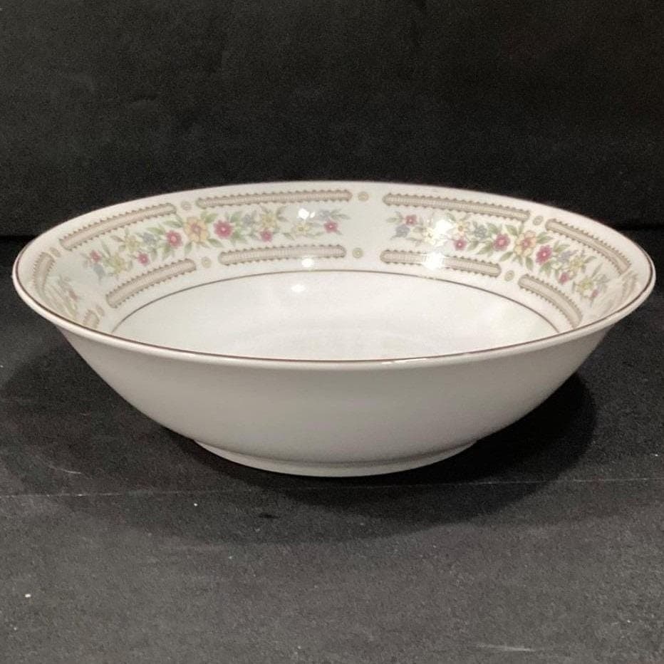 Crescent China "Chelsea" Rimmed Salad Bowl, Vintage Japan Porcelain Serveware - Thumbnail 10