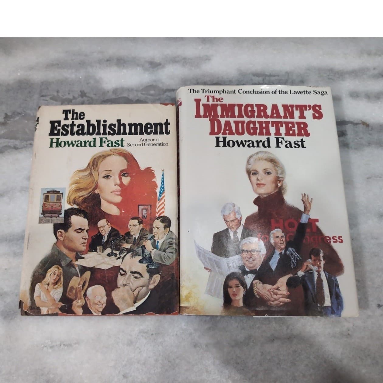 Howard Fast Lavette Saga Books: The Establishment & The Immigrants Daughter HC - Thumbnail 3