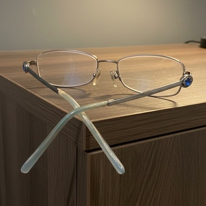 Montblanc MB 395 014 Silver Rectangular Metal Eyeglasses Frames Italy 53-17-140