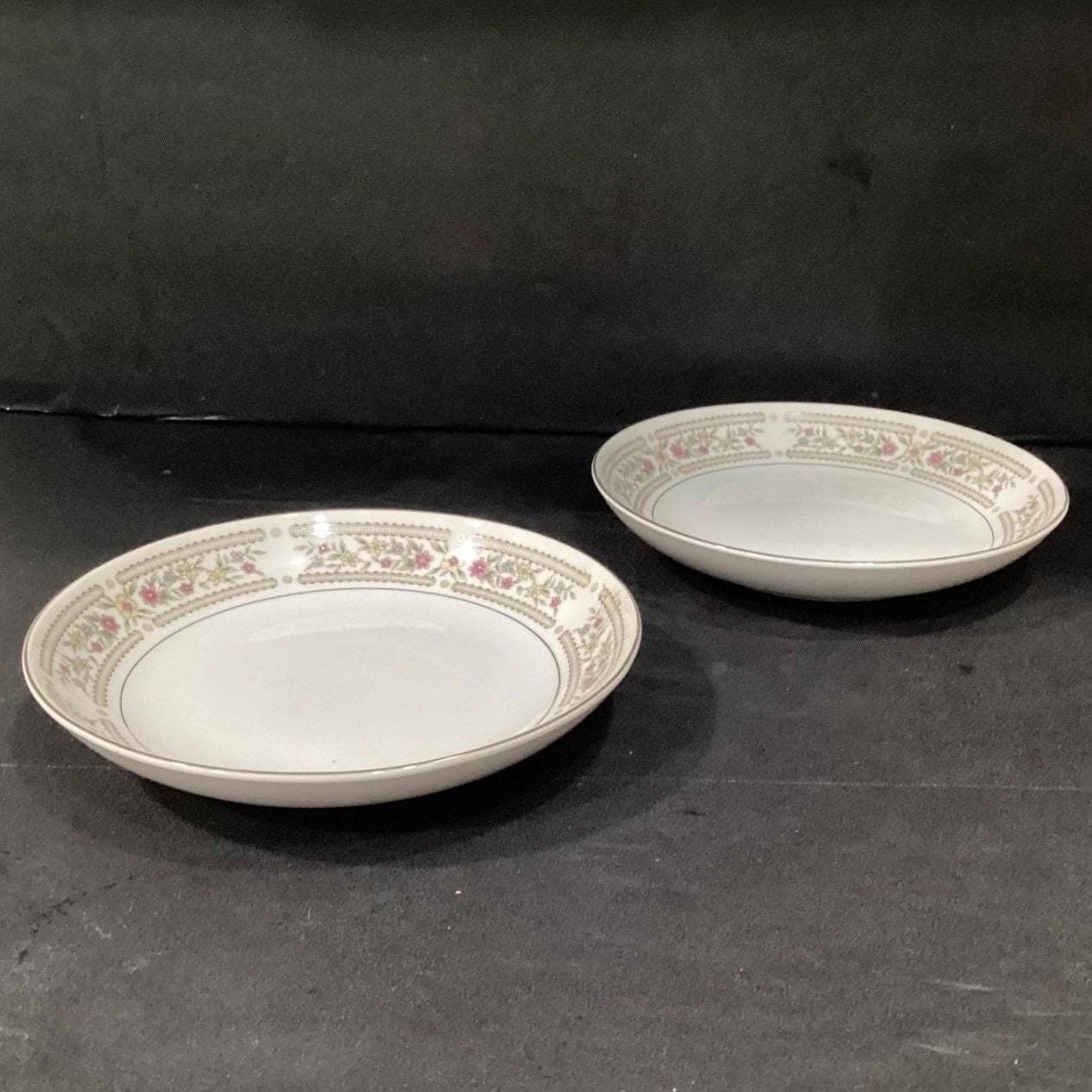 Crescent China "Chelsea" Salad Bowls, Set of 2, Vintage Porcelain Dinnerware - Thumbnail 7