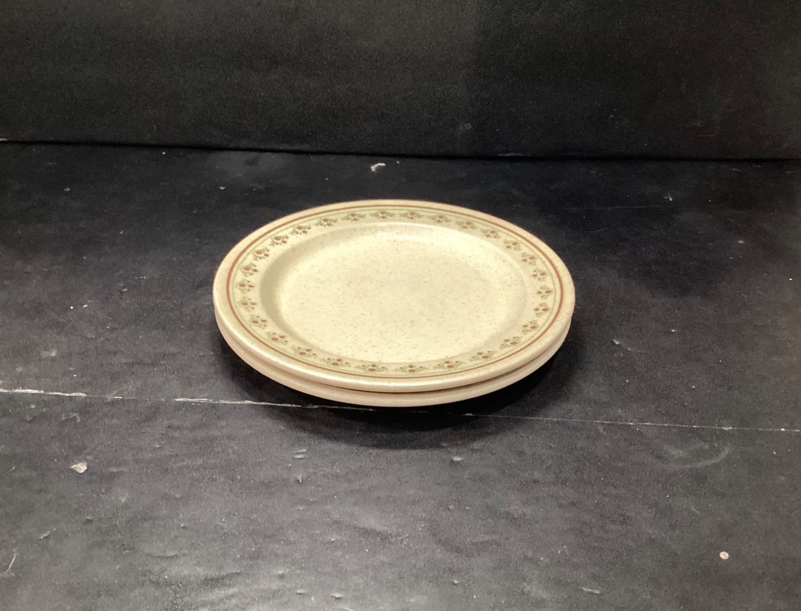 Anchor Hocking Ironstone CHANTILLY Salad Plates USA 7.5” Cottage Core Set Of 2 - Thumbnail 6