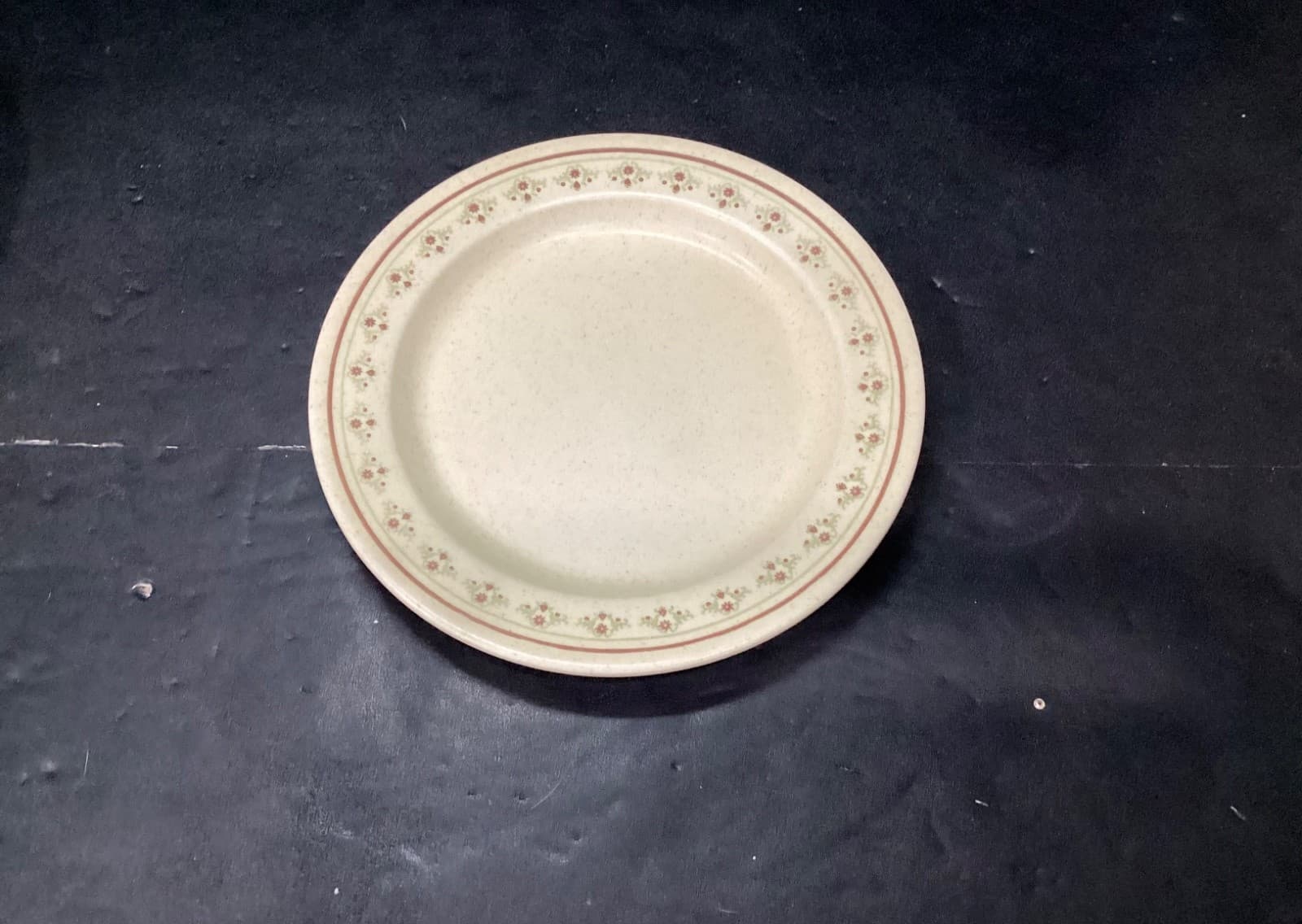 Anchor Hocking Ironstone CHANTILLY Salad Plates USA 7.5” Cottage Core Set Of 2 - Thumbnail 2