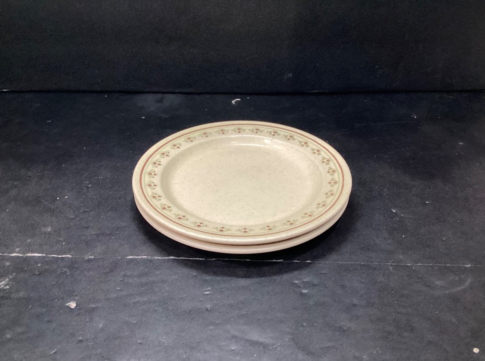 Anchor Hocking Ironstone CHANTILLY Salad Plates USA 7.5” Cottage Core Set Of 2 - Thumbnail 5