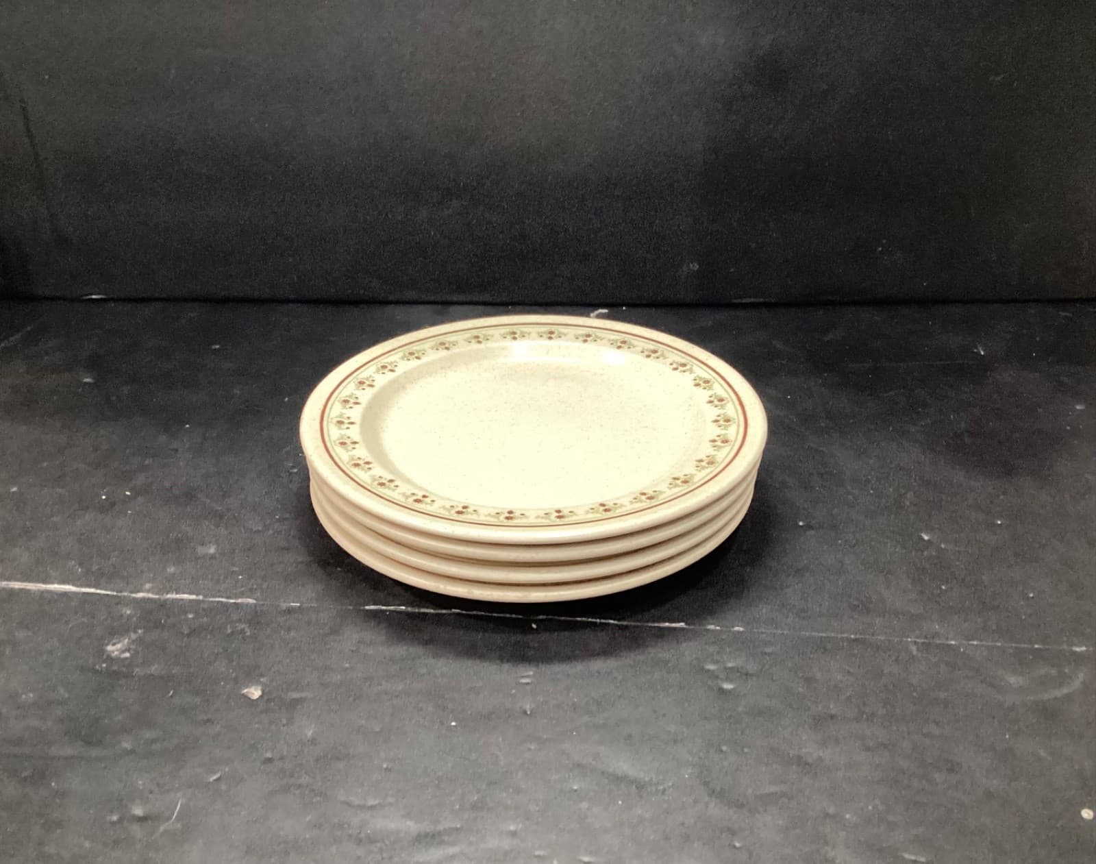 Anchor Hocking Ironstone CHANTILLY Salad Plates USA 7.5” Cottage Core Set Of 4 - Thumbnail 7