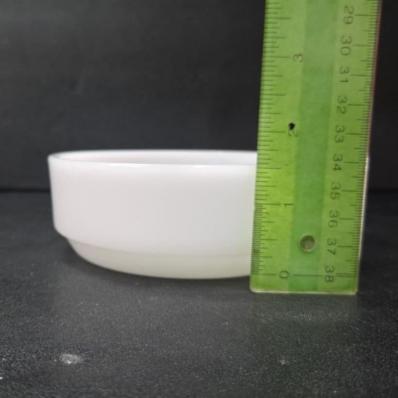 Milk Glass Stackable Soup Bowl, Vintage Kitchenware, Replacement Dinnerware - Thumbnail 6