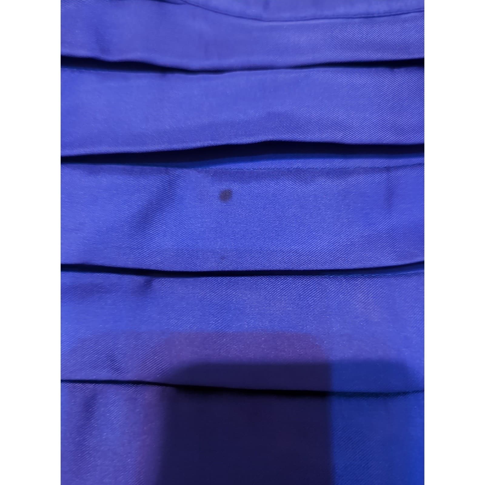 Pat Argenti Petites Royal Blue 100% Silk Pleated Tiered Sheath Dress, Women's 8P - Thumbnail 7