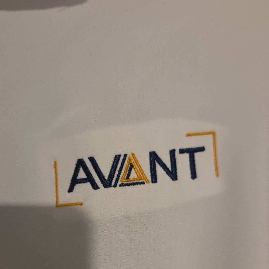 Nautica Slim Fit White Long Sleeve Shirt, Avant Logo, Men's Large 16-16.5 34/35 - Thumbnail 8
