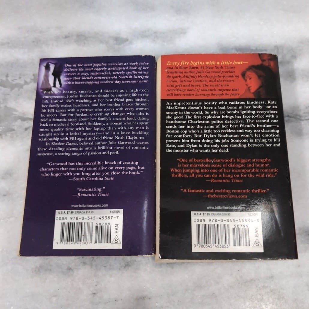 Julie Garwood Slow Burn and Shadow Dance Paperback Books, Romantic & Suspense - Thumbnail 4