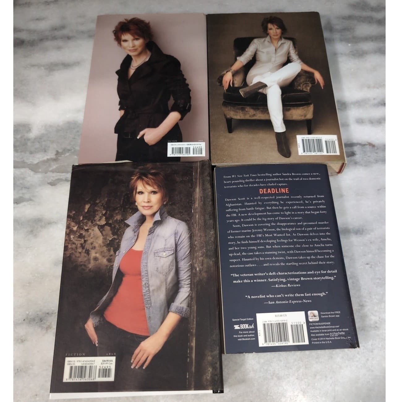 Sandra Brown Suspense Novels, Lot of 4, Mean Streak Smoke Screen Tough Customer - Thumbnail 4