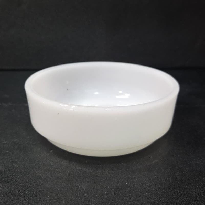 Milk Glass Stackable Soup Bowl, Vintage Kitchenware, Replacement Dinnerware - Thumbnail 2