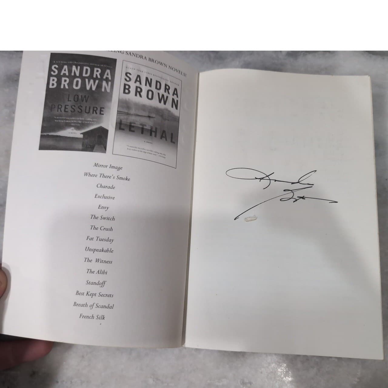 Sandra Brown Suspense Novels, Lot of 4, Mean Streak Smoke Screen Tough Customer - Thumbnail 8
