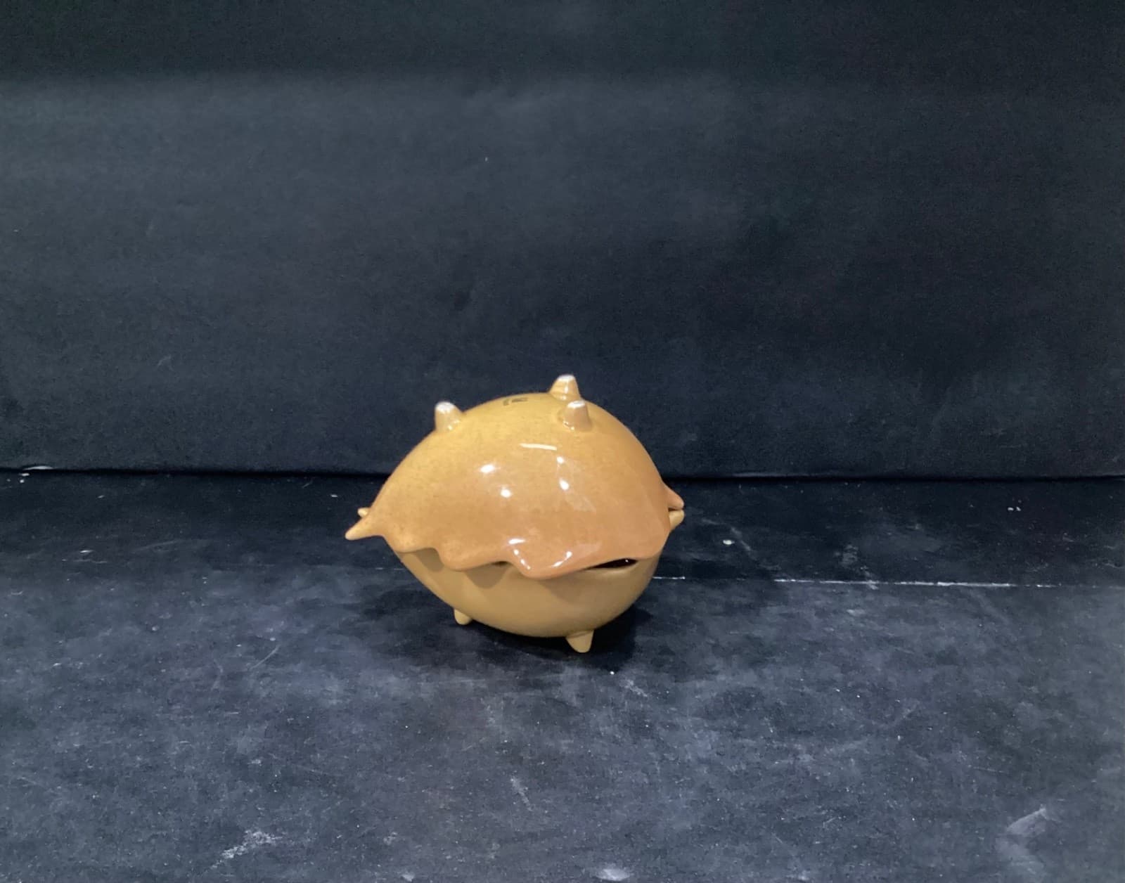 Set of 2 Pier 1 Imports Yellow Golden Leaf Footed Bowls Fall Stoneware - Thumbnail 8
