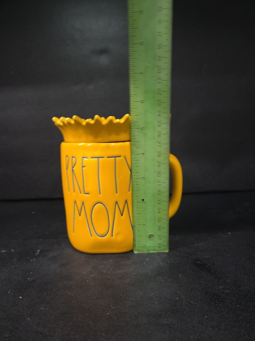Rae Dunn "Pretty Mom" Yellow Mug, Sunflower Topper, Floral Mug, Mother's Day - Thumbnail 10
