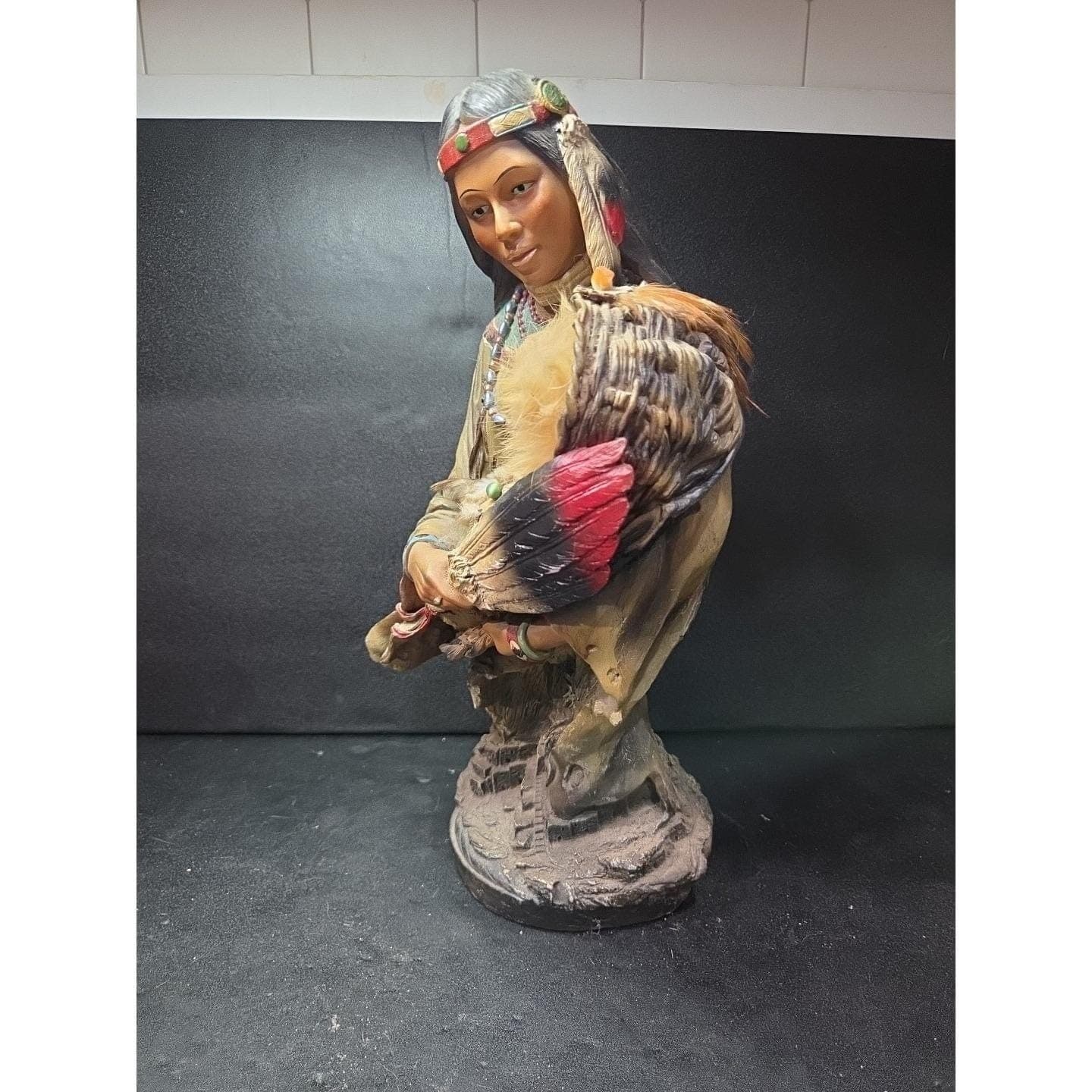 Native American Mother With Child Statue, Navajo Maternal Love Cultural Artifact - Thumbnail 6