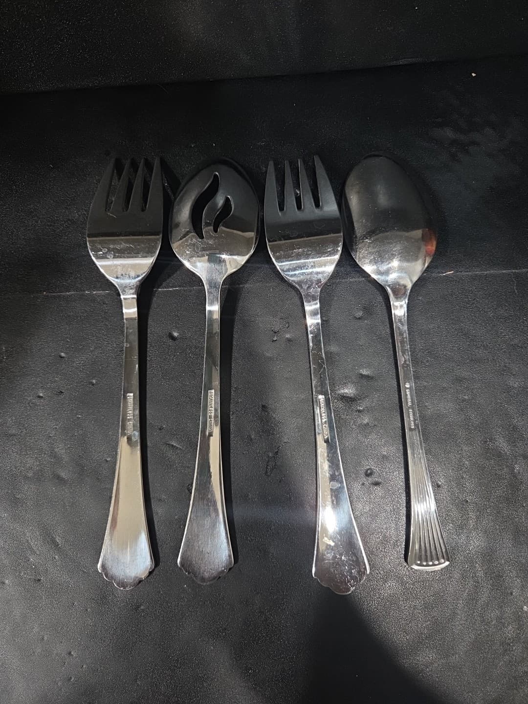 Farberware Heron Silverware Set, 4 Serving Pieces, Stainless Flatware, Cutlery - Thumbnail 2