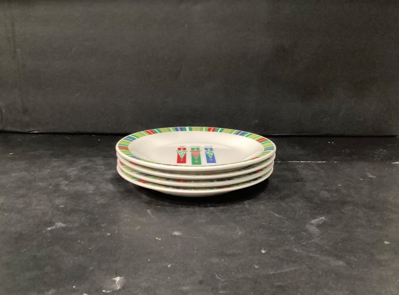 Oneida Holiday Love Peace Joy Set of 4 Salad Plates 7.25” - Thumbnail 7