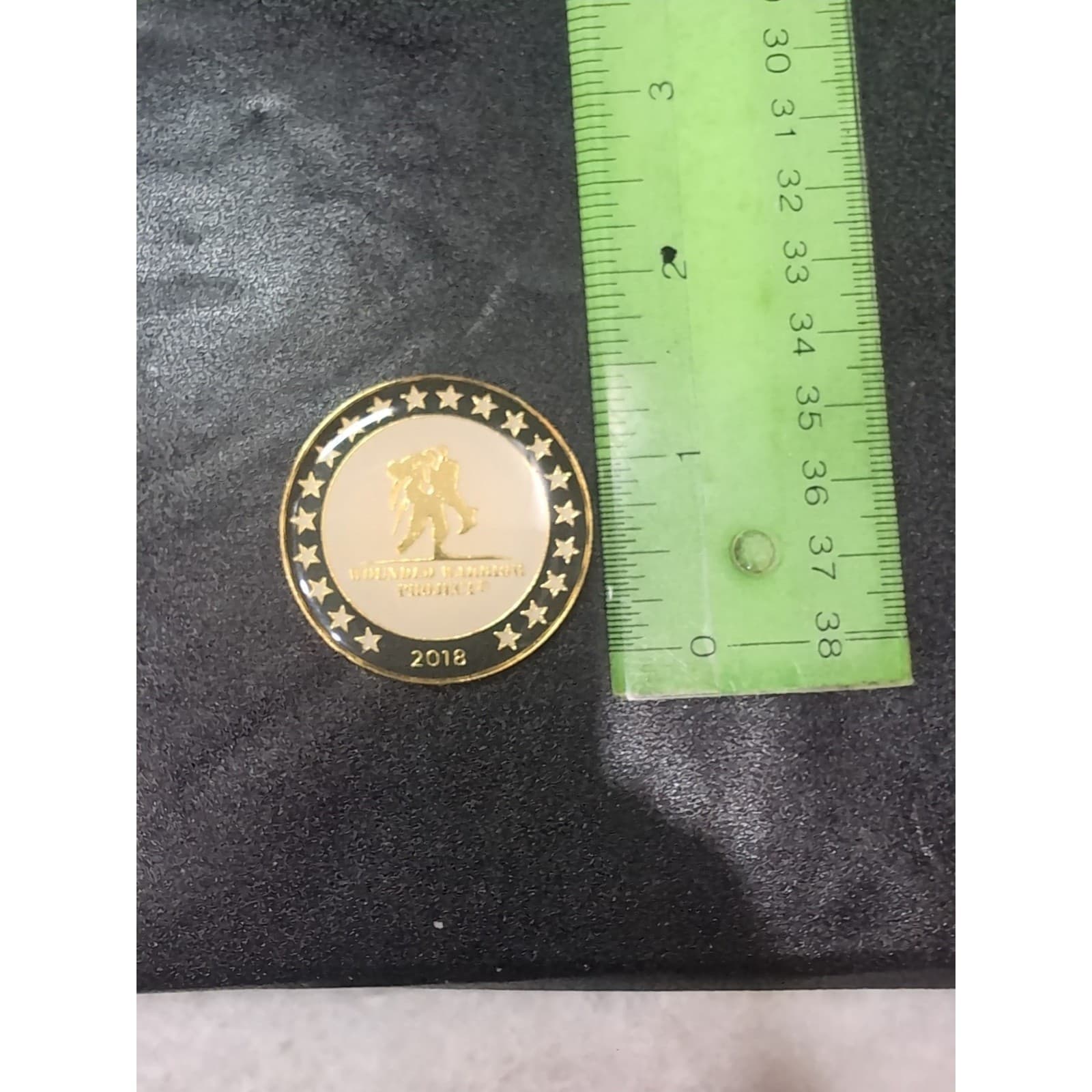 Wounded Warrior Project 2018 Challenge Coin Connect Serve Empower Gold Tone 1.5" - Thumbnail 3