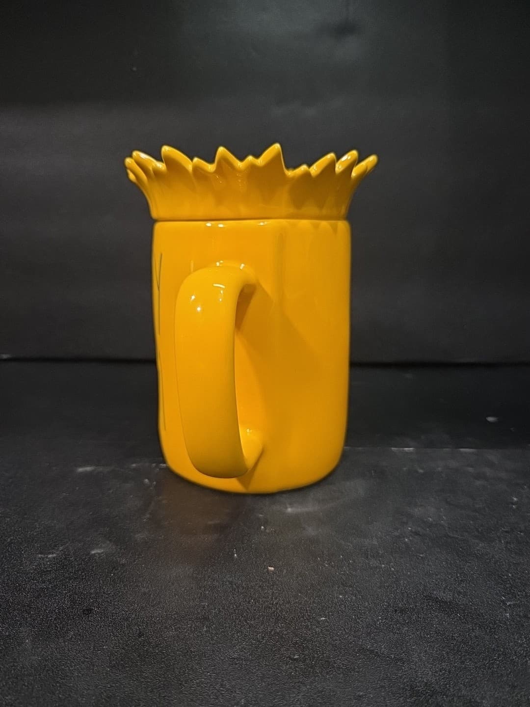 Rae Dunn "Pretty Mom" Yellow Mug, Sunflower Topper, Floral Mug, Mother's Day - Thumbnail 4