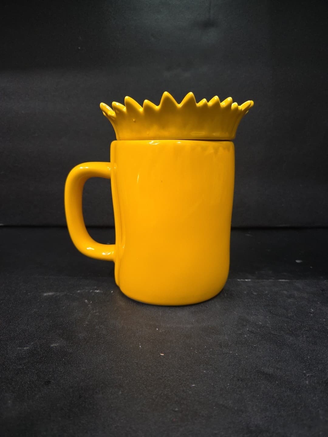 Rae Dunn "Pretty Mom" Yellow Mug, Sunflower Topper, Floral Mug, Mother's Day - Thumbnail 3