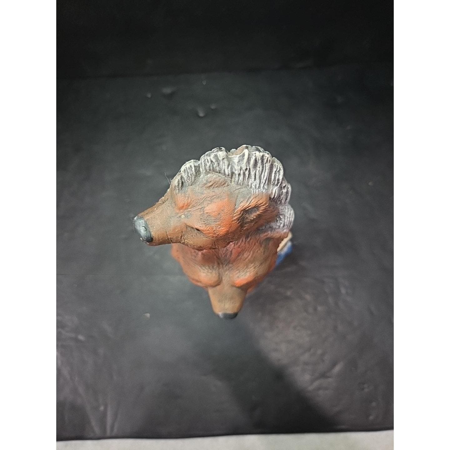 Native American Indian Chief with Bear Hat Ceramic Figurine, Vtg Spirit Decor - Thumbnail 7