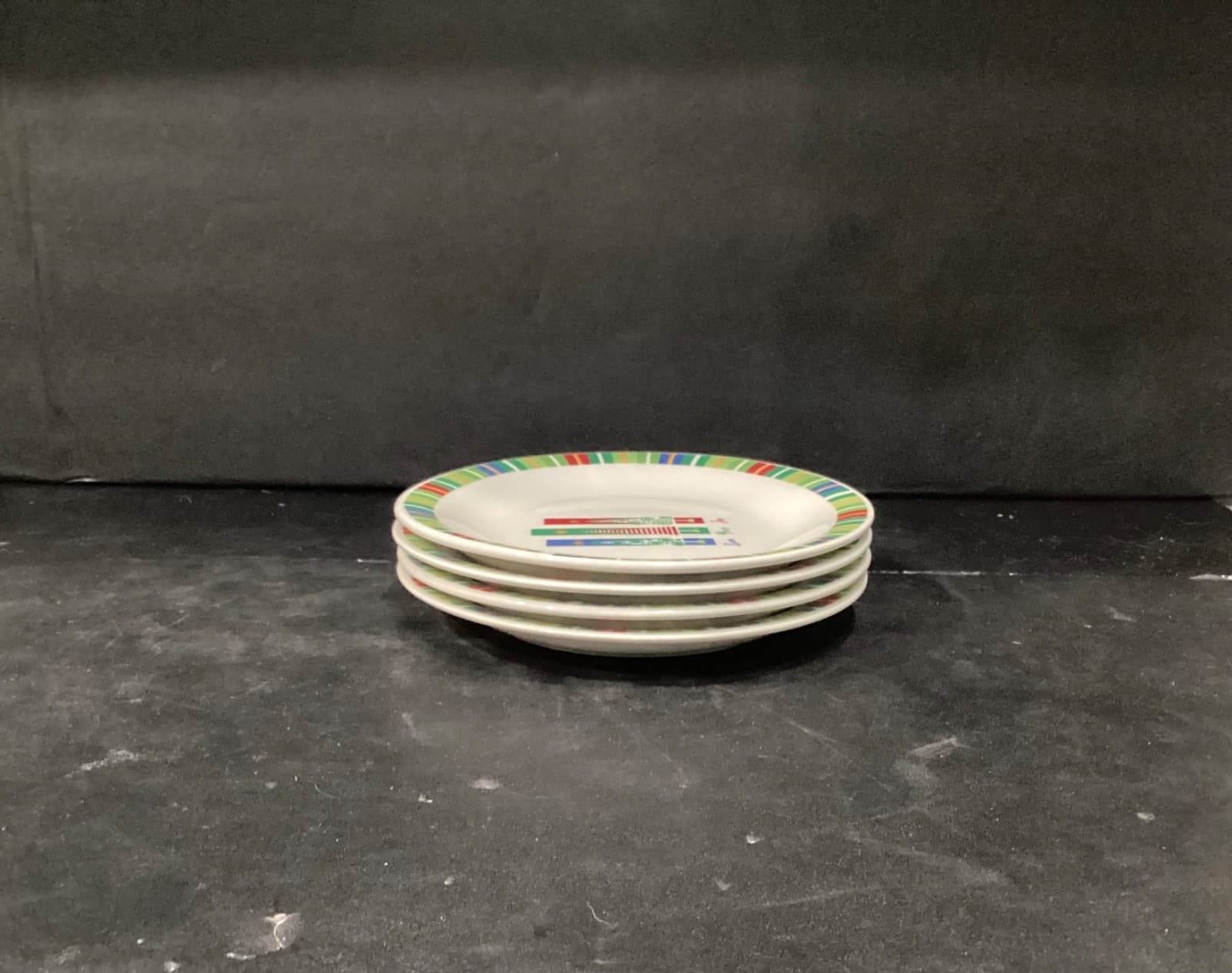 Oneida Holiday Love Peace Joy Set of 4 Salad Plates 7.25” - Thumbnail 6