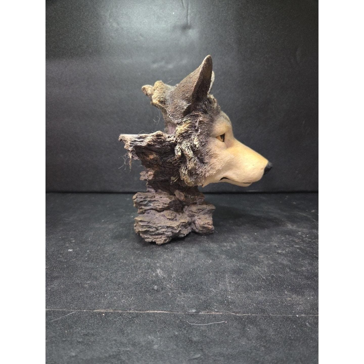 Wolf Head Bust Figurine Sculpture, Vintage Westland Giftware Wildlife Collection - Thumbnail 3