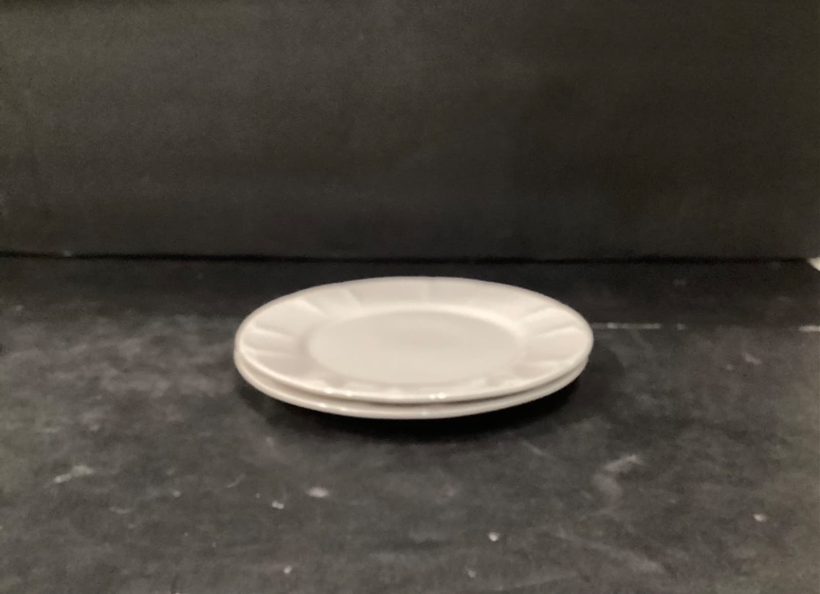 Set of 2 Vintage Henry Ford Museum White Scallop Salad Plates Pfaltzgraff 7.5” - Thumbnail 8