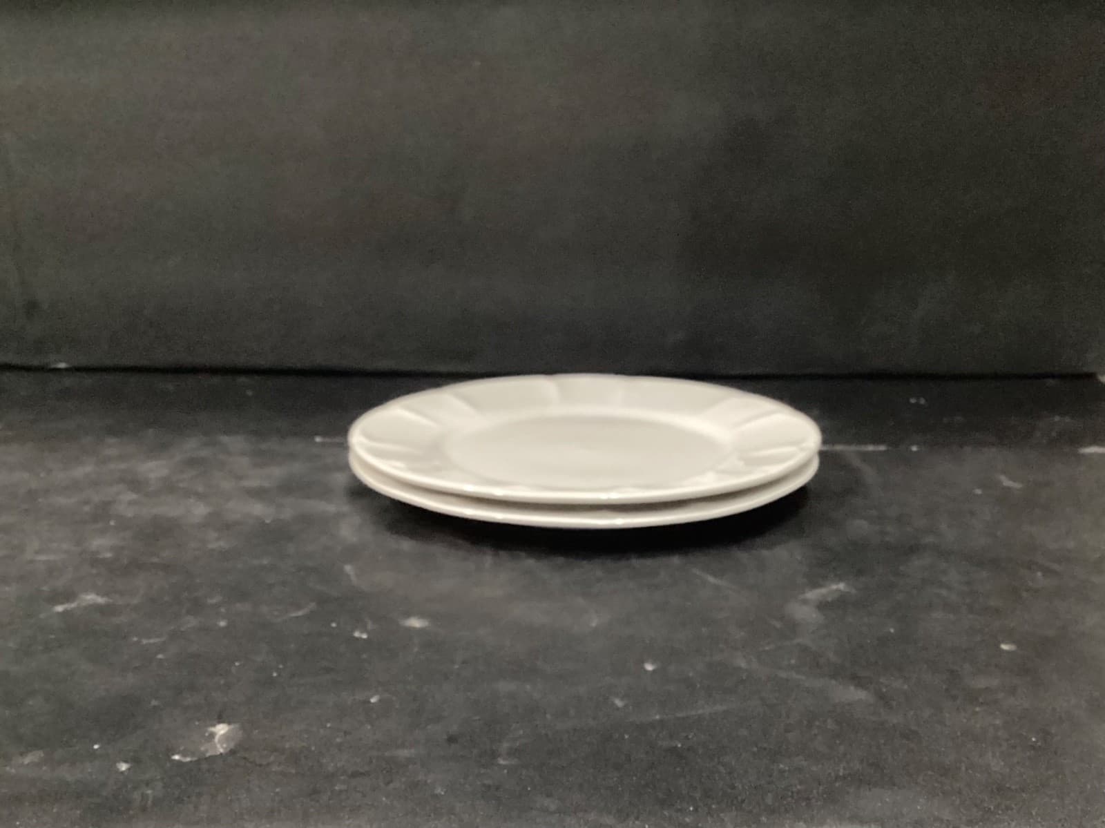 Set of 2 Vintage Henry Ford Museum White Scallop Salad Plates Pfaltzgraff 7.5” - Thumbnail 6