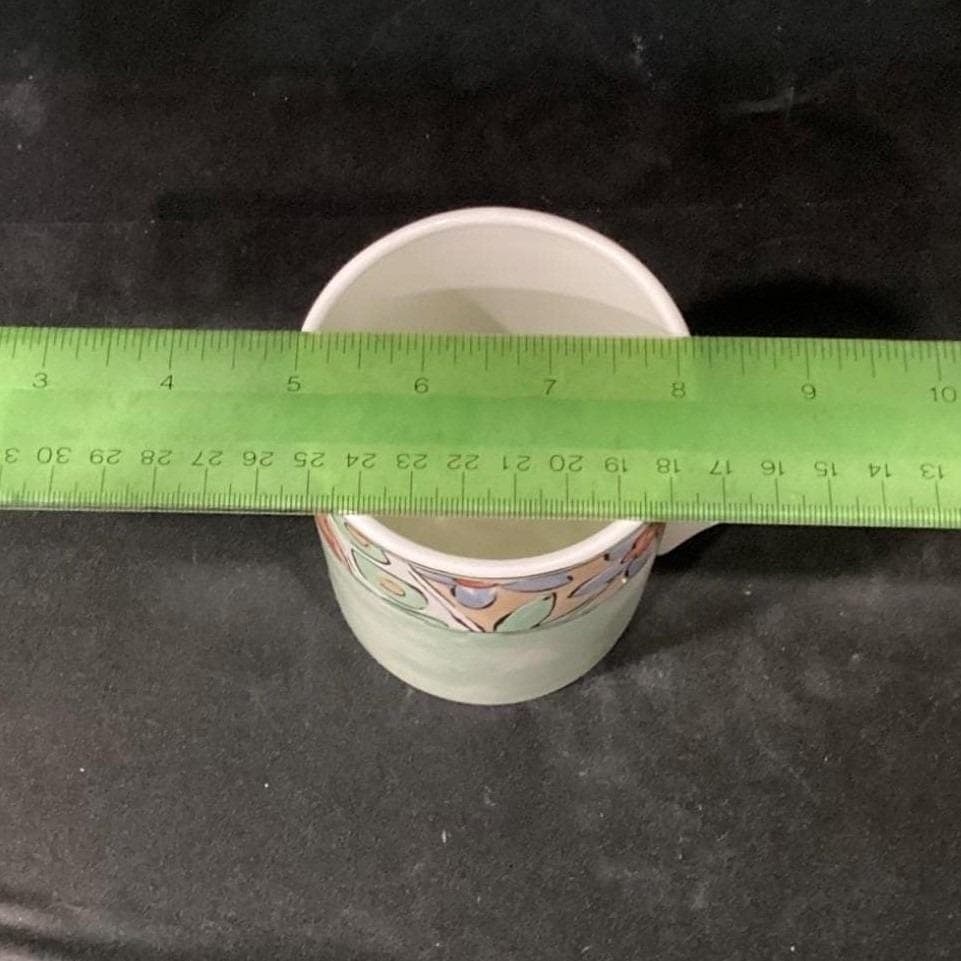Corelle Coordinates Watercolors Coffee Cups, Set Of 4, Pastel Floral Stoneware - Thumbnail 3
