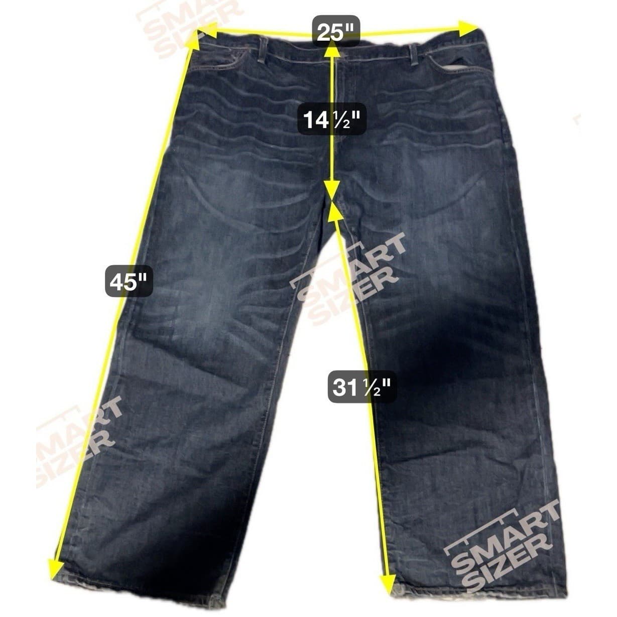 Polo Ralph Lauren 867 Straight Leg Dark Wash Blue Jeans, Men's 48x32 100% Cotton - Thumbnail 2