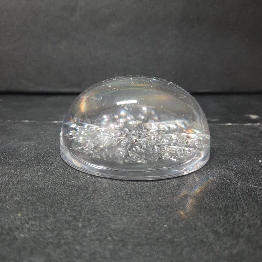 Avon Clear Snowflake Paperweight, 24% Lead Crystal Sculpture, Vintage Desk Decor - Thumbnail 3