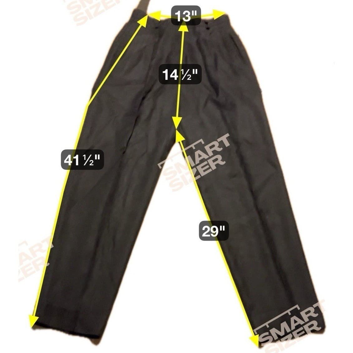 Liz Claiborne Collection Black Pleated Trousers, High Waist Pants, Women's 8 - Thumbnail 2
