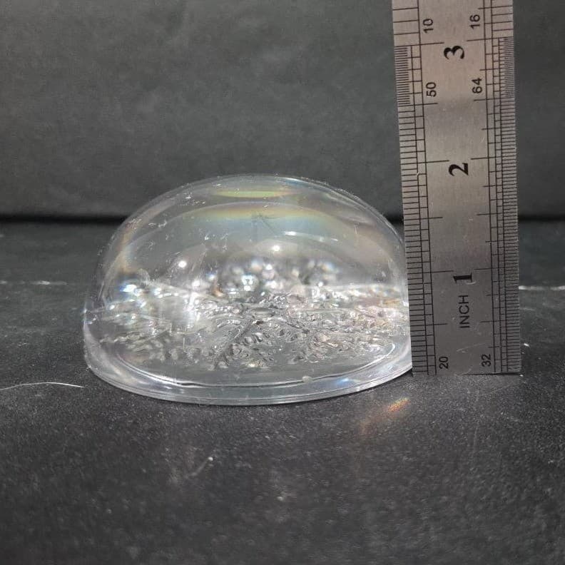 Avon Clear Snowflake Paperweight, 24% Lead Crystal Sculpture, Vintage Desk Decor - Thumbnail 9