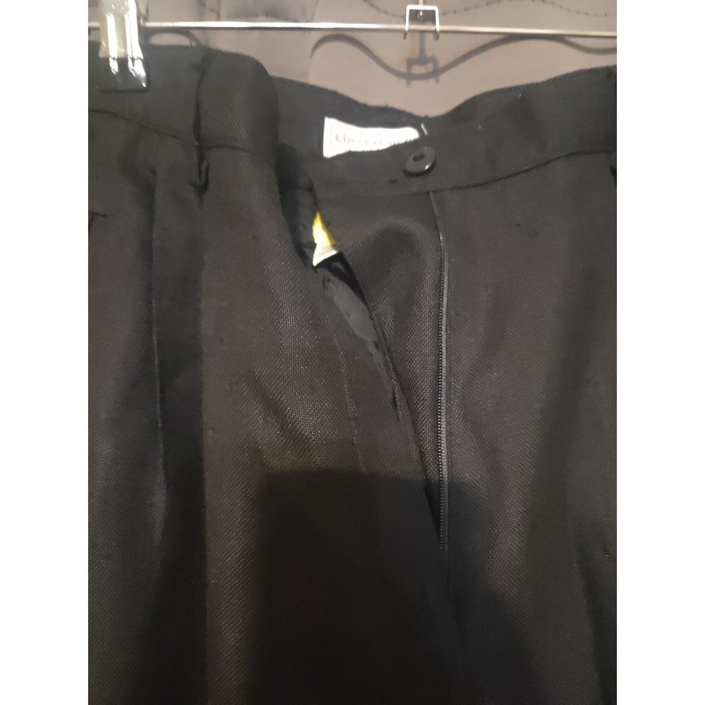 Liz Claiborne Collection Black Pleated Trousers, High Waist Pants, Women's 8 - Thumbnail 5