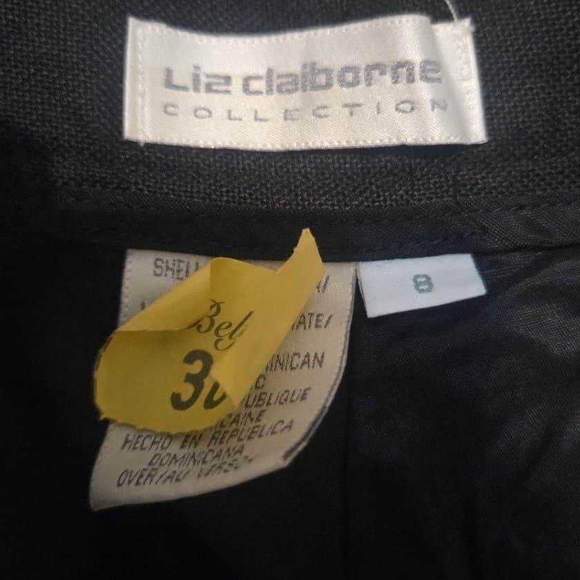 Liz Claiborne Collection Black Pleated Trousers, High Waist Pants, Women's 8 - Thumbnail 6