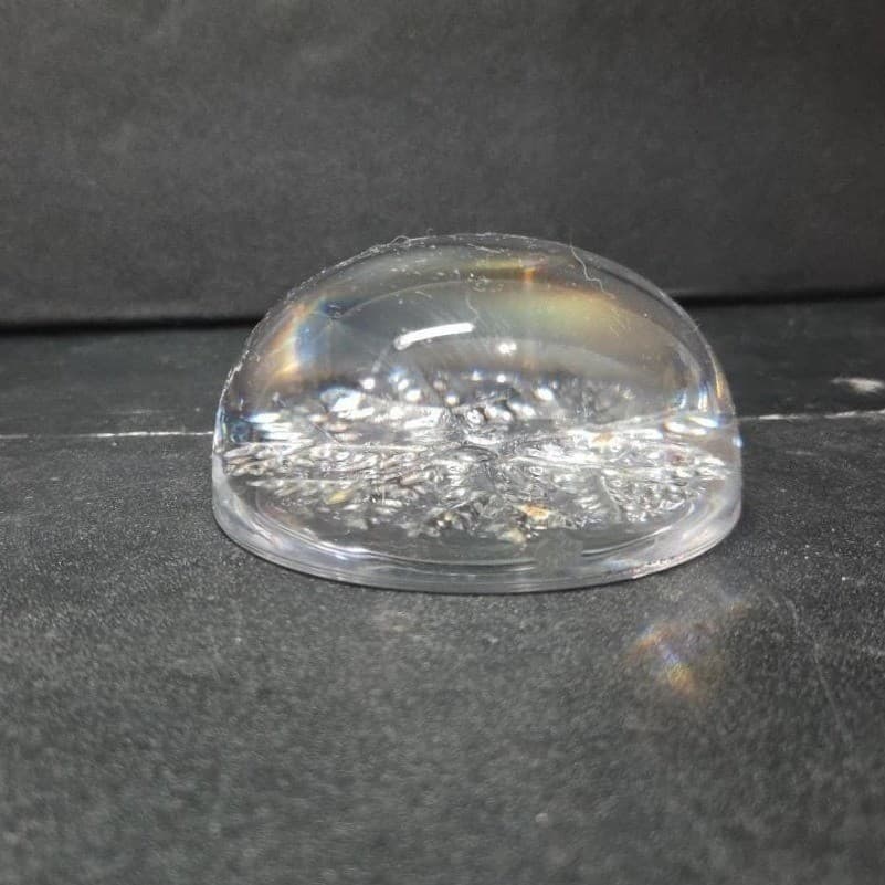 Avon Clear Snowflake Paperweight, 24% Lead Crystal Sculpture, Vintage Desk Decor - Thumbnail 4