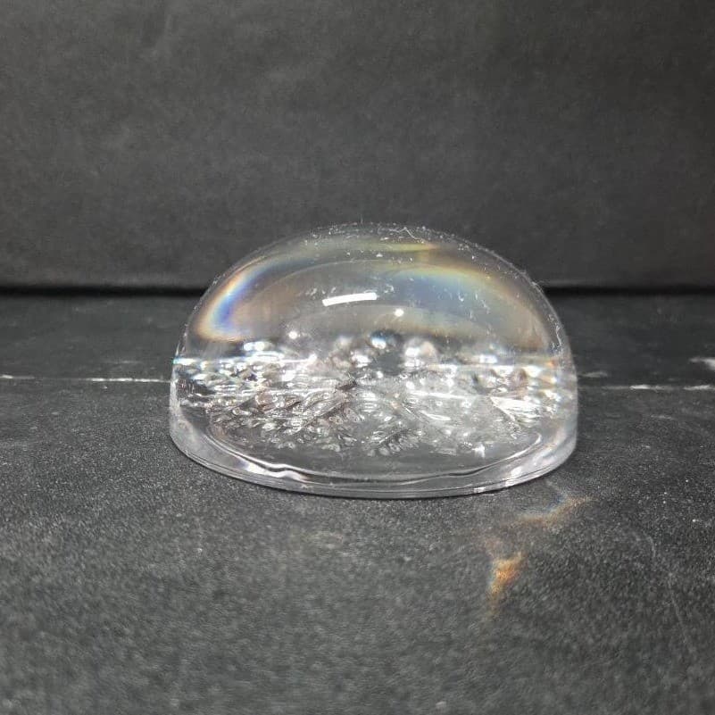 Avon Clear Snowflake Paperweight, 24% Lead Crystal Sculpture, Vintage Desk Decor - Thumbnail 6