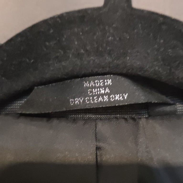 Haggar Charcoal Gray 2-Button Suit Jacket, Men's 44L Blazer, Micro-Texture - Thumbnail 9