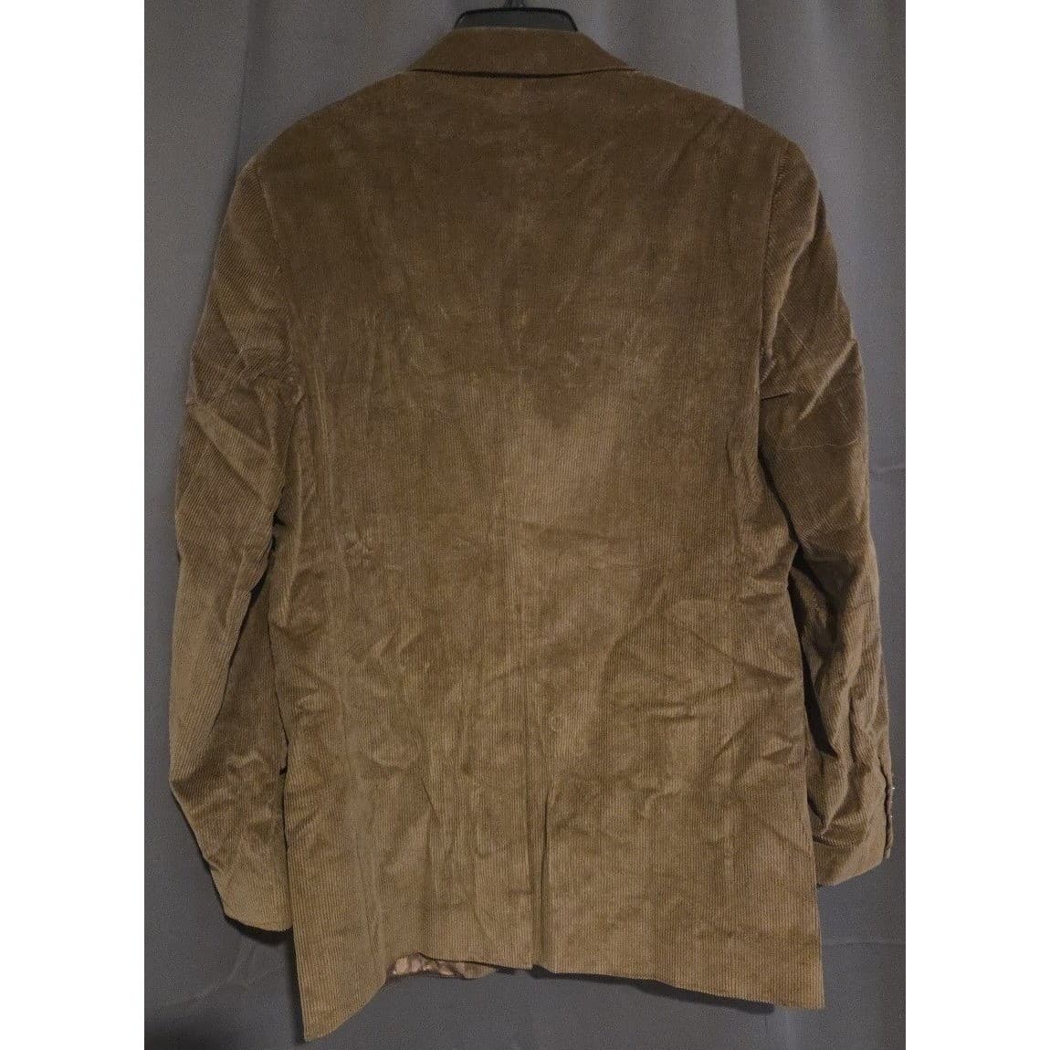 Saddlebred Brown Corduroy Blazer, Men's 38R Jacket, Two Button Sport Coat - Thumbnail 4